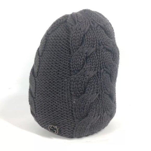 GUCCI 300052 GG beanie hat knit hat knit cap Knit hat wool Brown main image 5